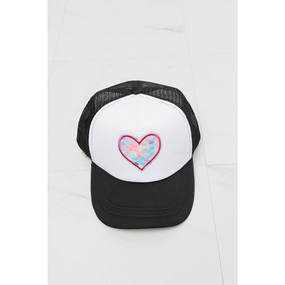 FAME Falling For You Baseball Cap in Black