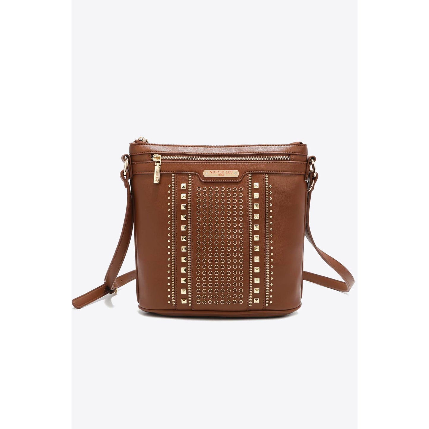 NICOLE LEE Vegan Leather Crossbody Handbag