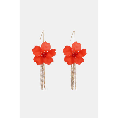 Flower Shape Acrylic Dangle Earrings