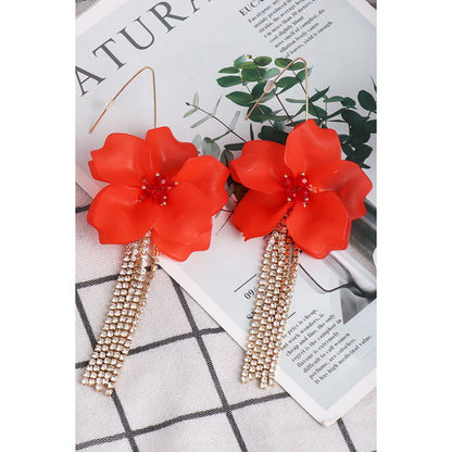 Flower Shape Acrylic Dangle Earrings