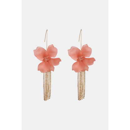 Flower Shape Acrylic Dangle Earrings