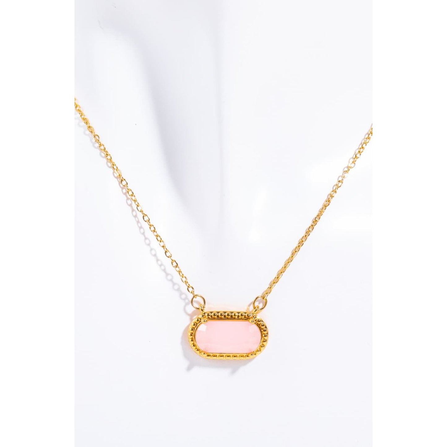 Copper 14K Gold Pleated Pendant Necklace