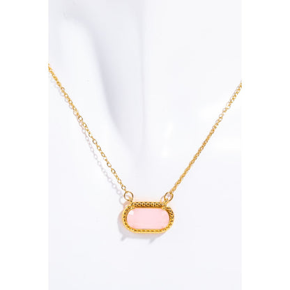 Copper 14K Gold Pleated Pendant Necklace