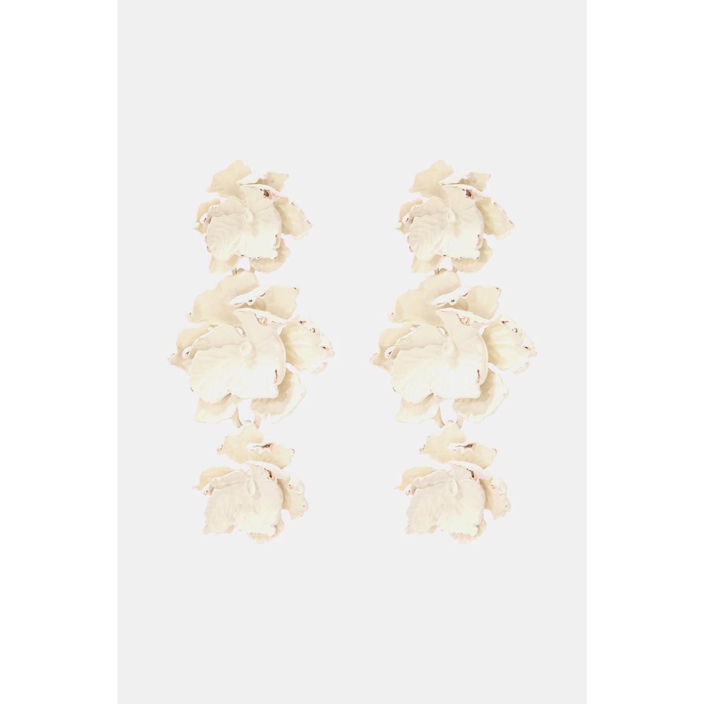 Flower Shape Zinc Alloy Dangle Earrings