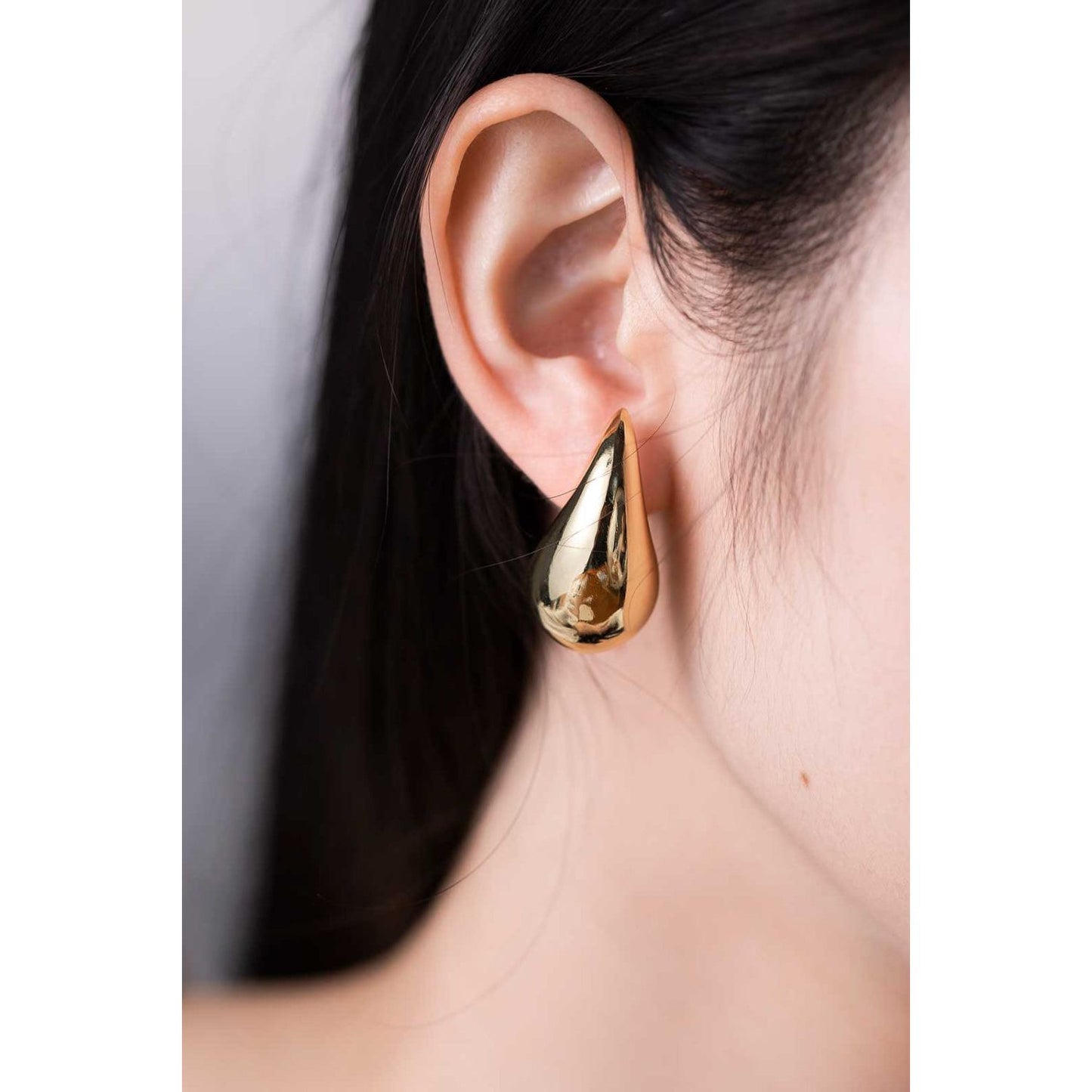 Big Size Water Drop Brass Earrings