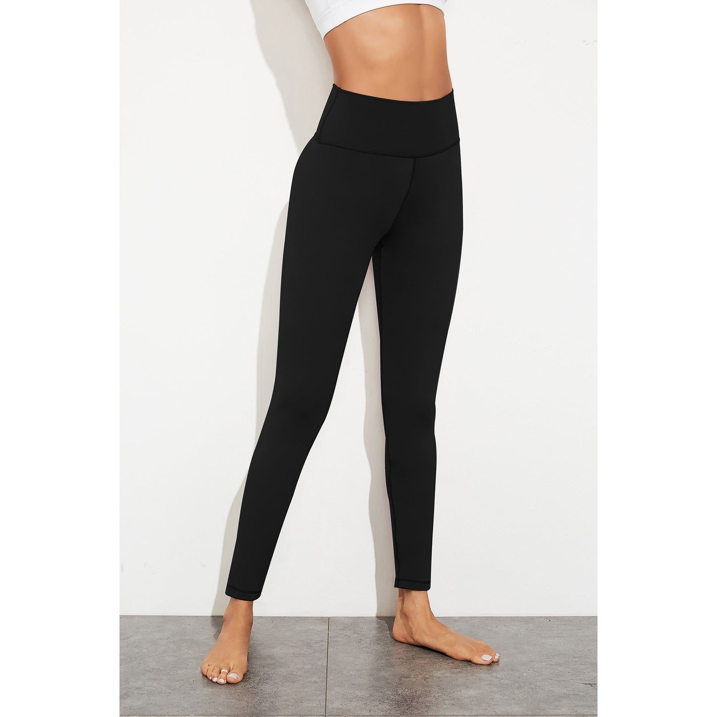 Exposed Seam High Waist Yoga Leggings