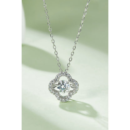 Moissanite Four Leaf Clover Pendant Necklace