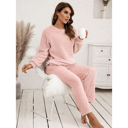 Teddy Long Sleeve Top and Pants Lounge Set