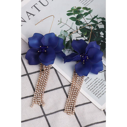 Flower Shape Acrylic Dangle Earrings