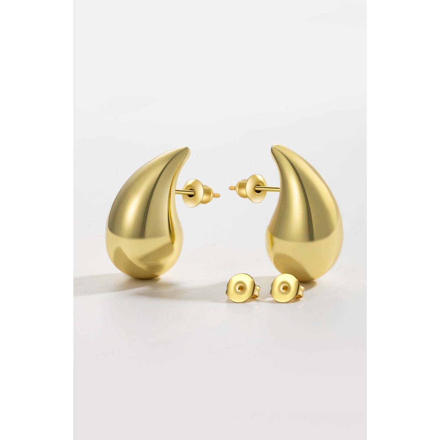 Big Size Water Drop Brass Earrings