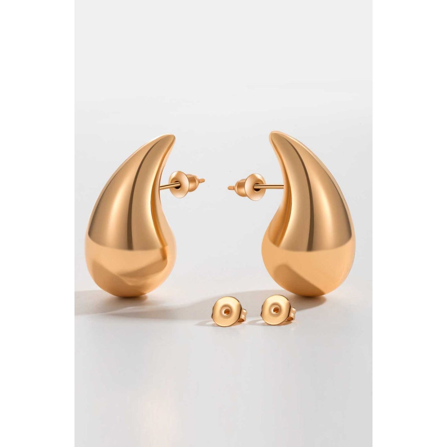 Big Size Water Drop Brass Earrings