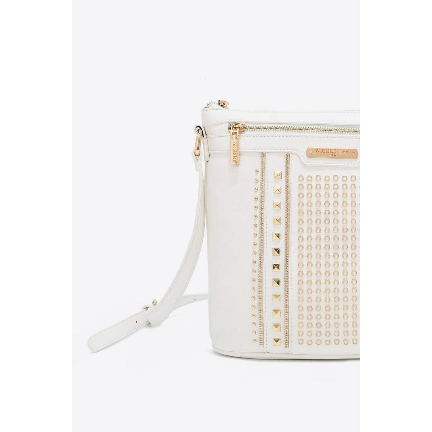 NICOLE LEE Vegan Leather Crossbody Handbag