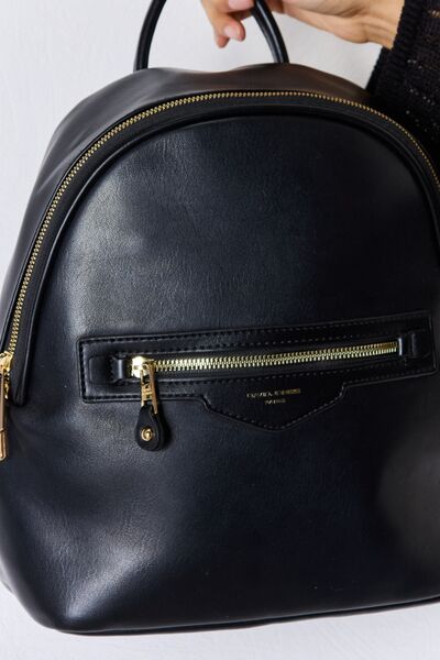 DAVID JONES PU Leather Backpack