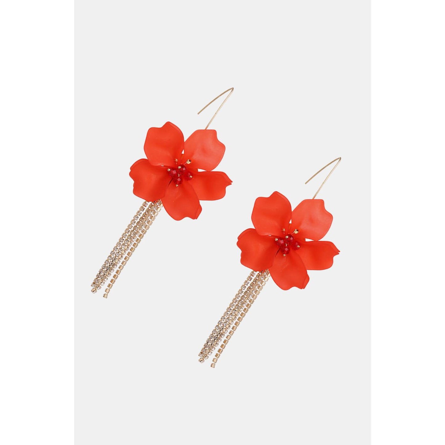 Flower Shape Acrylic Dangle Earrings