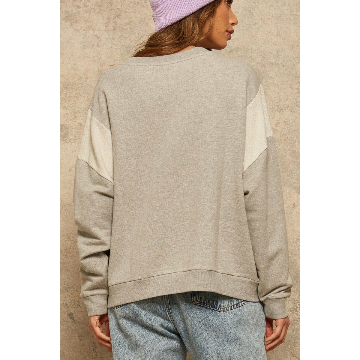 A French Terry Knit Graphic Sweat-shirt