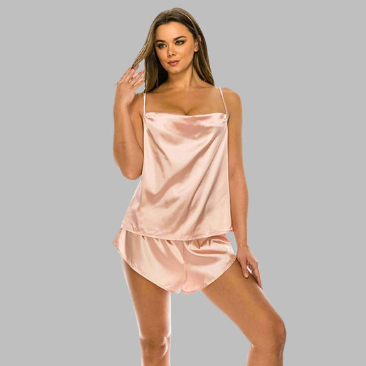 Ensemble short pyjama en satin