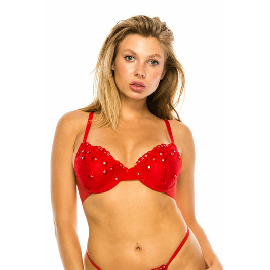 Adjustable Bra with Non Removable Straps