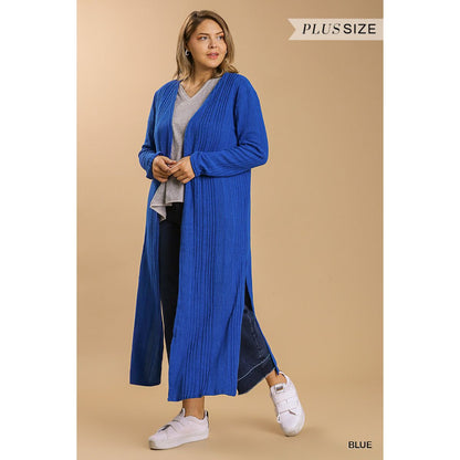 Open Front Long Body Cardigan