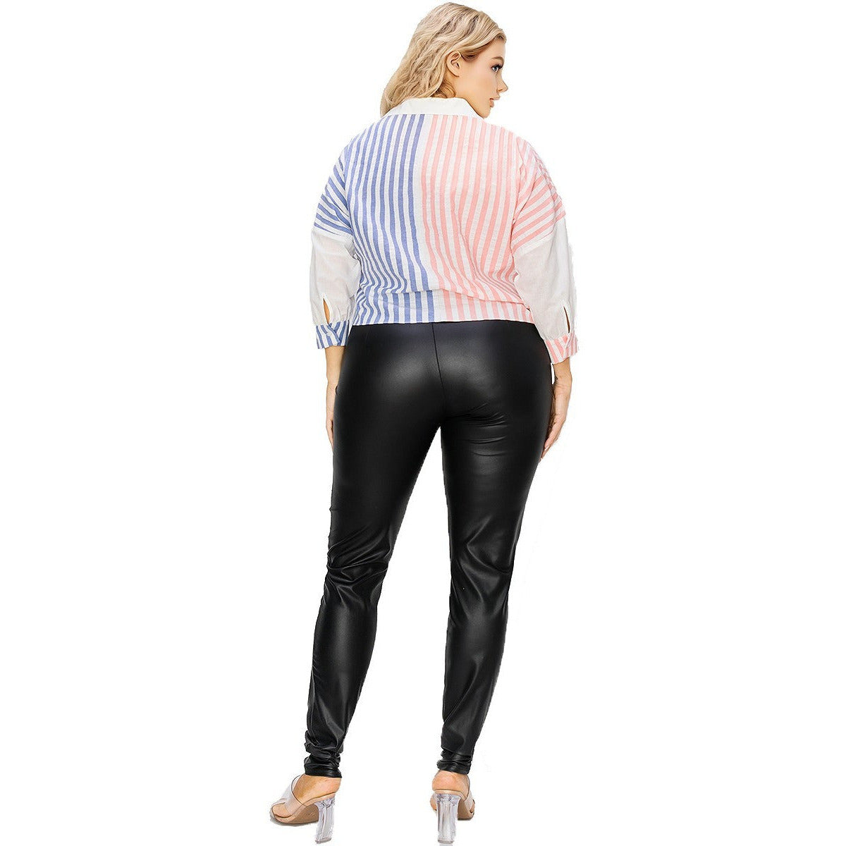 Plus Multi-Color Striped Top