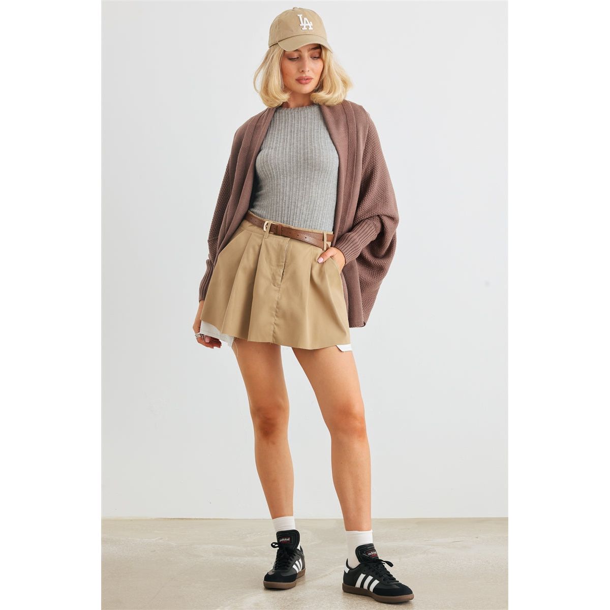 Batwing Sleeve Open Front Cardigan