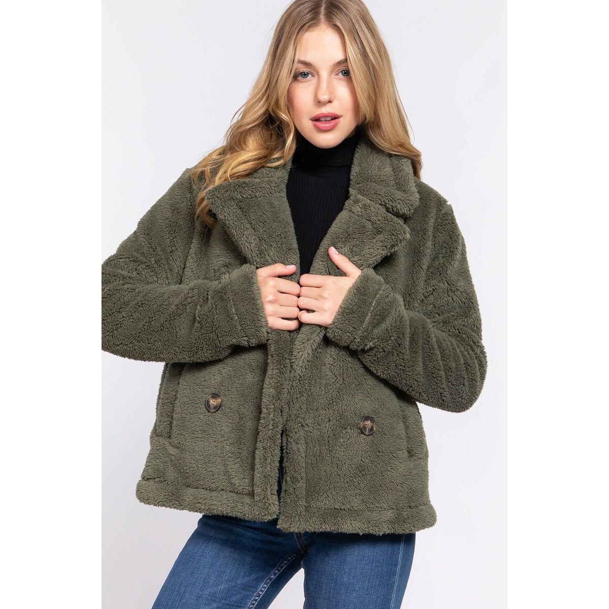 Faux Fur Sherpa Jacket