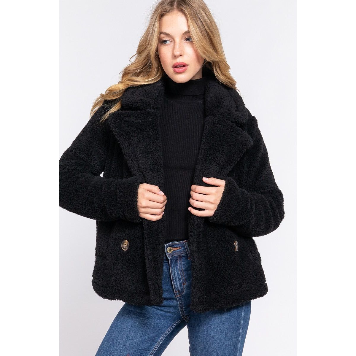 Faux Fur Sherpa Jacket