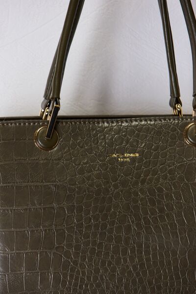 DAVID JONES Texture PU Leather Handbag