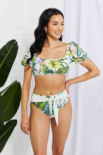 MARINA WEST SWIM  Vacay Ready Puff Sleeve Bikini in Floral