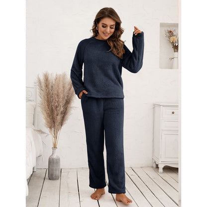 Teddy Long Sleeve Top and Pants Lounge Set