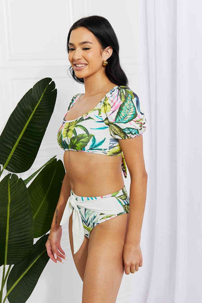 MARINA WEST SWIM  Vacay Ready Puff Sleeve Bikini in Floral