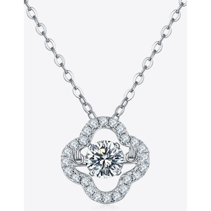 Moissanite Four Leaf Clover Pendant Necklace