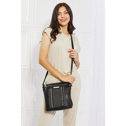 NICOLE LEE Vegan Leather Crossbody Handbag