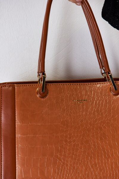 DAVID JONES Texture PU Leather Handbag