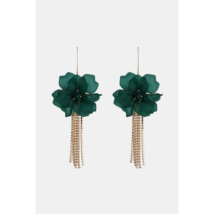 Flower Shape Acrylic Dangle Earrings