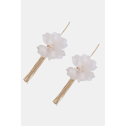 Flower Shape Acrylic Dangle Earrings