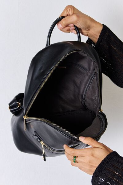 DAVID JONES PU Leather Backpack